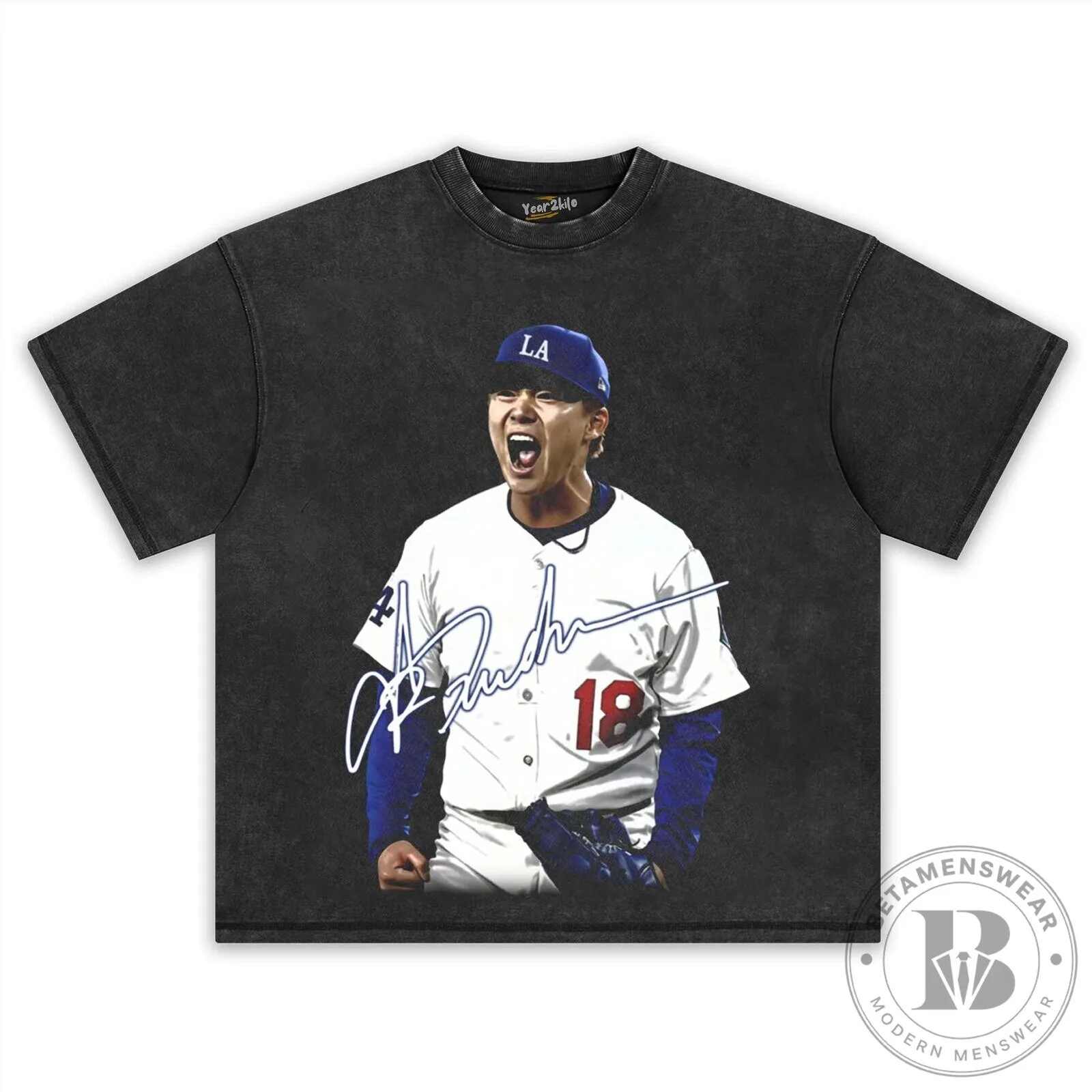 Yoshinobu Yamamoto Los Angeles Dodgers Baseball Player T-Shirt 14 Yoshinobu Yamamoto Los Angeles Dodgers Baseball Player T-Shirt