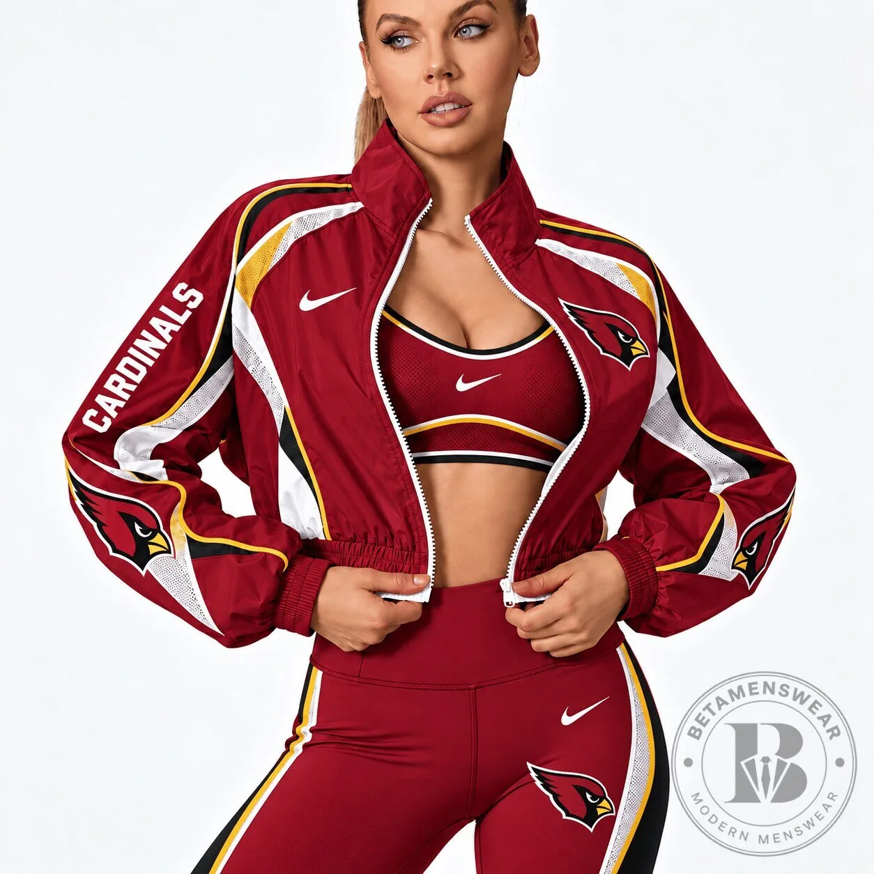 Arizona Cardinals Nike Women's Full-Zip Performance Track Jacket