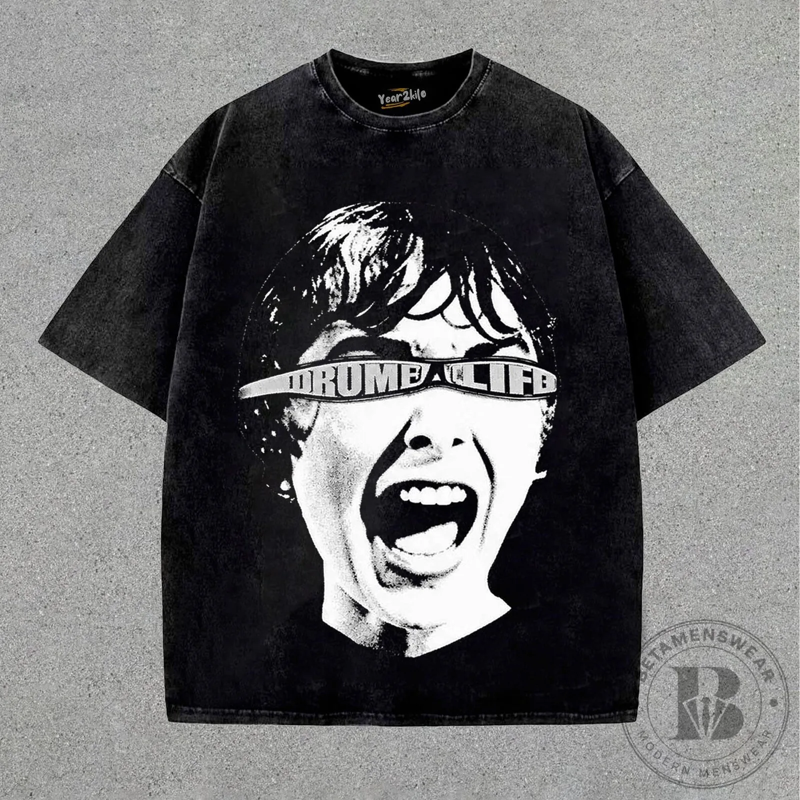 Quavohuncho Psycho 2026 Distressed Graphic Print T-Shirt