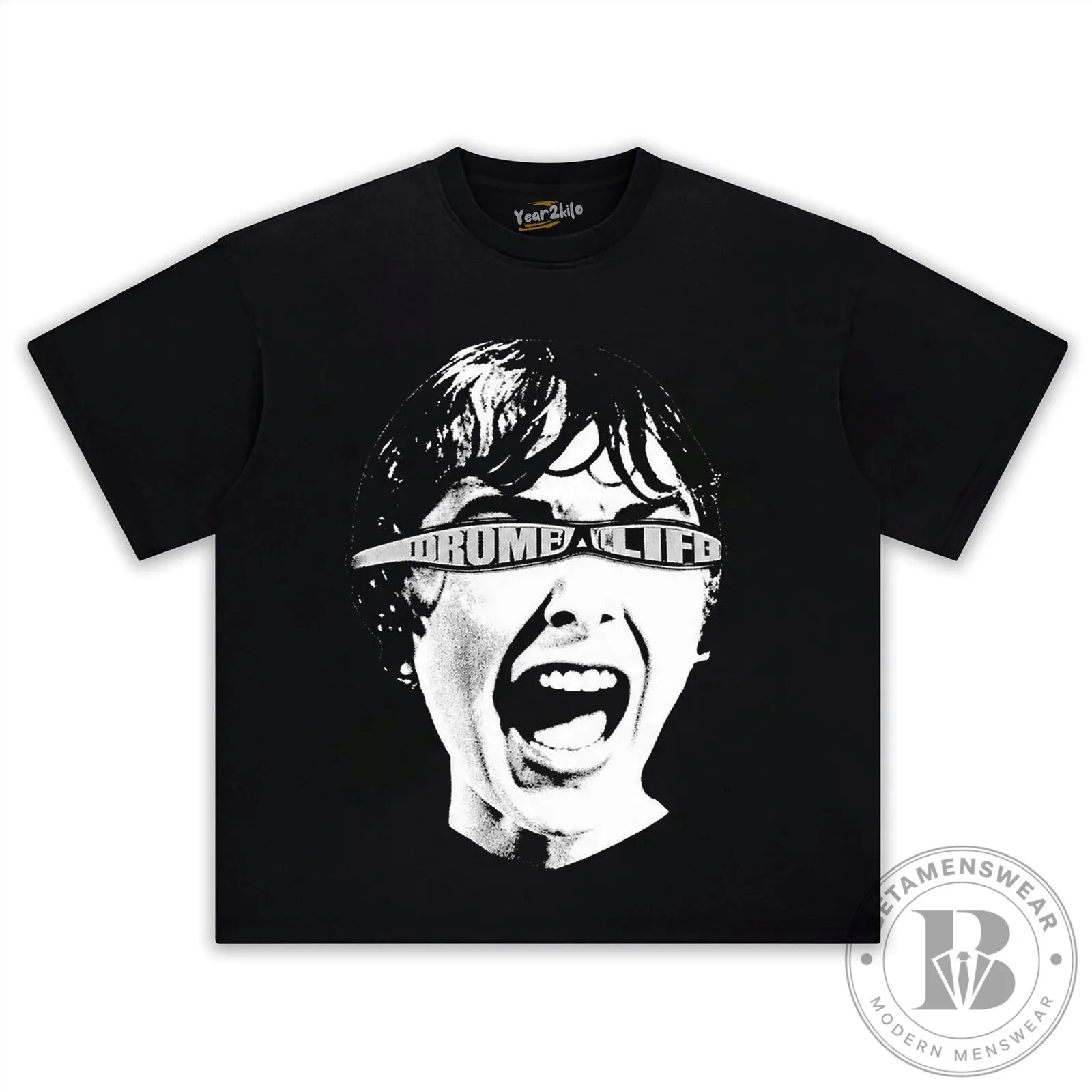 Quavohuncho Psycho 2026 Distressed Graphic Print T-Shirt 13 Quavohuncho Psycho 2026 Distressed Graphic Print T-Shirt