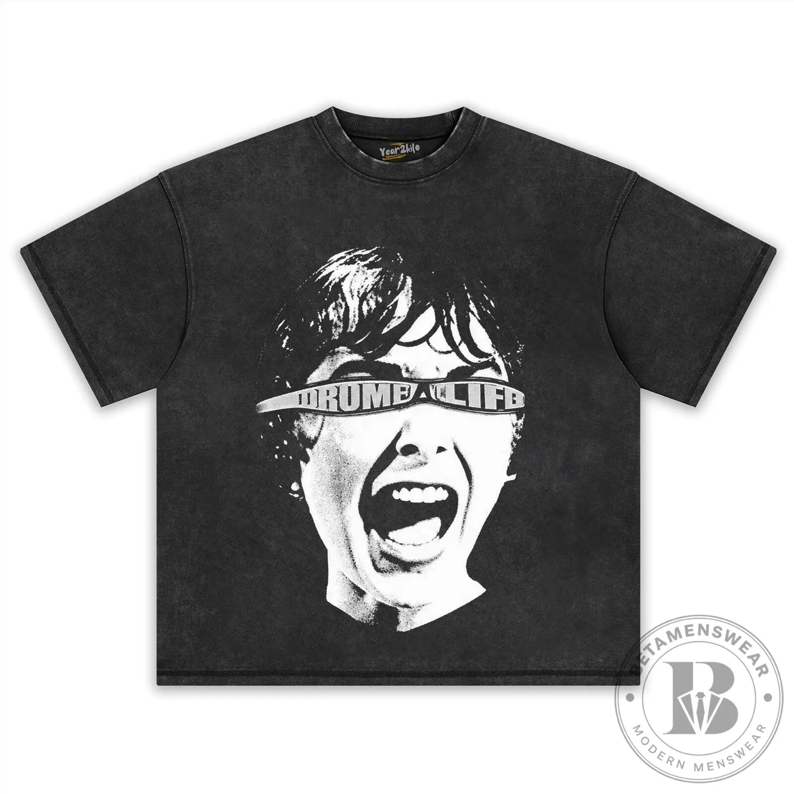 Quavohuncho Psycho 2026 Distressed Graphic Print T-Shirt 14 Quavohuncho Psycho 2026 Distressed Graphic Print T-Shirt
