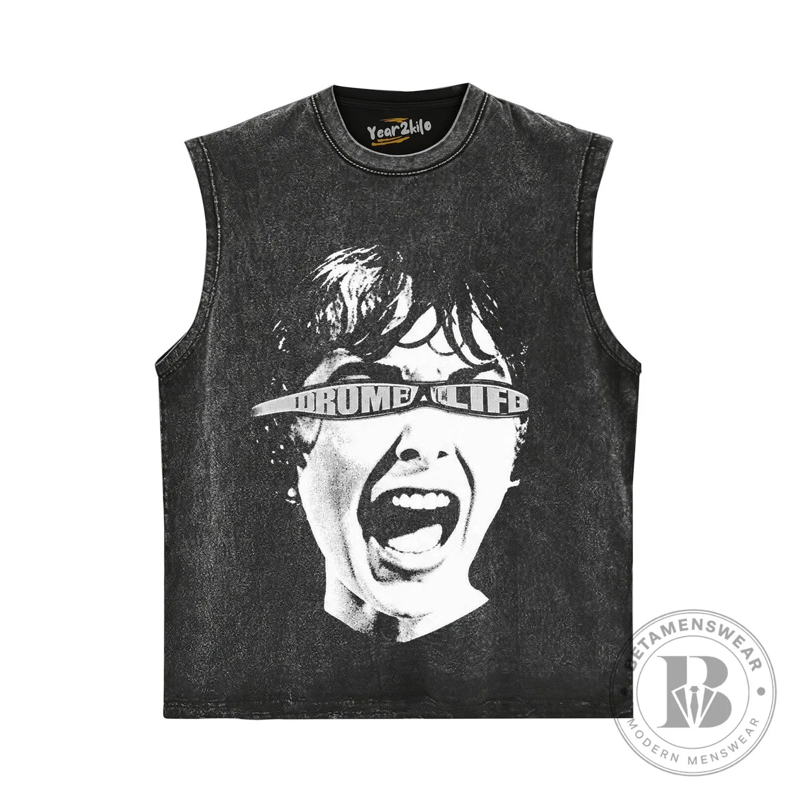 Quavohuncho Psycho 2026 Distressed Graphic Print T-Shirt 15 Quavohuncho Psycho 2026 Distressed Graphic Print T-Shirt