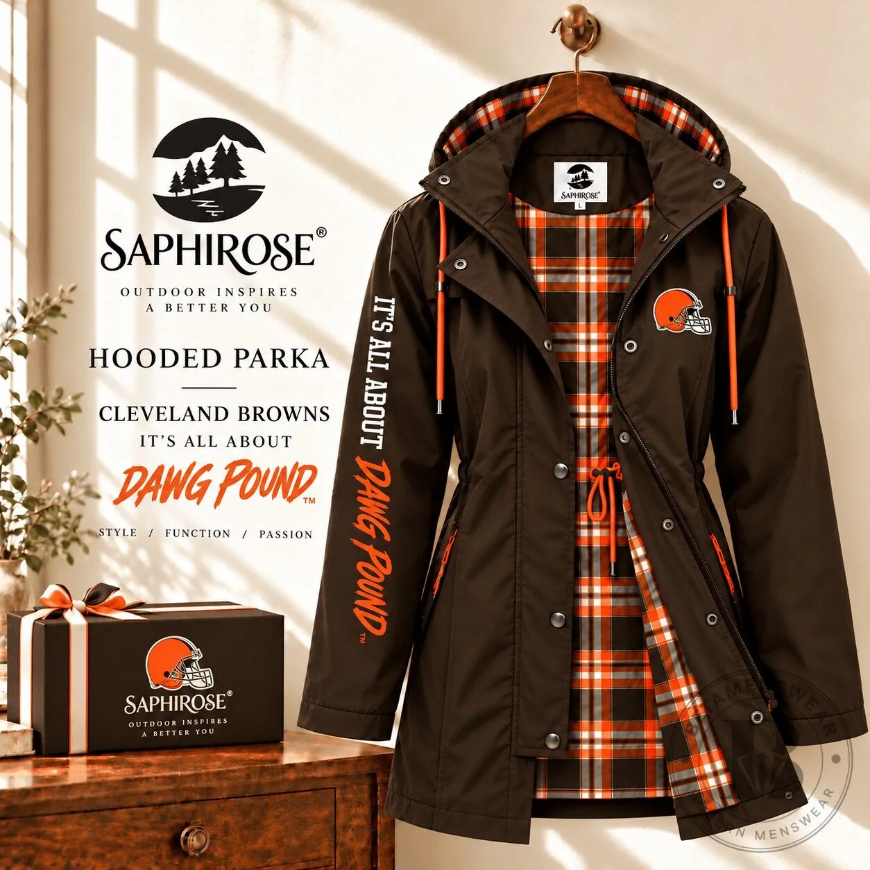 Cleveland Browns Dawg Pound Hooded Parka Jacket