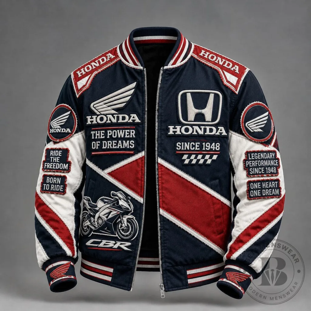 Honda Motorcycle Racing Team Legendary Performance Bomber Jacket Honda Motorcycle Racing Team Legendary Performance Bomber Jacket