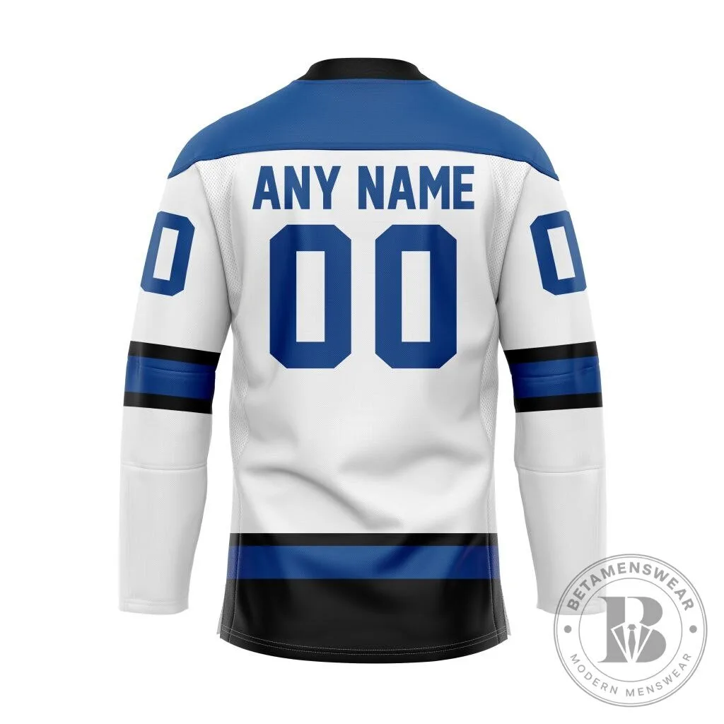 Colorado Eagles AHL Hockey Team White Lace Up Fan Jersey 7 Colorado Eagles AHL Hockey Team White Lace Up Fan Jersey