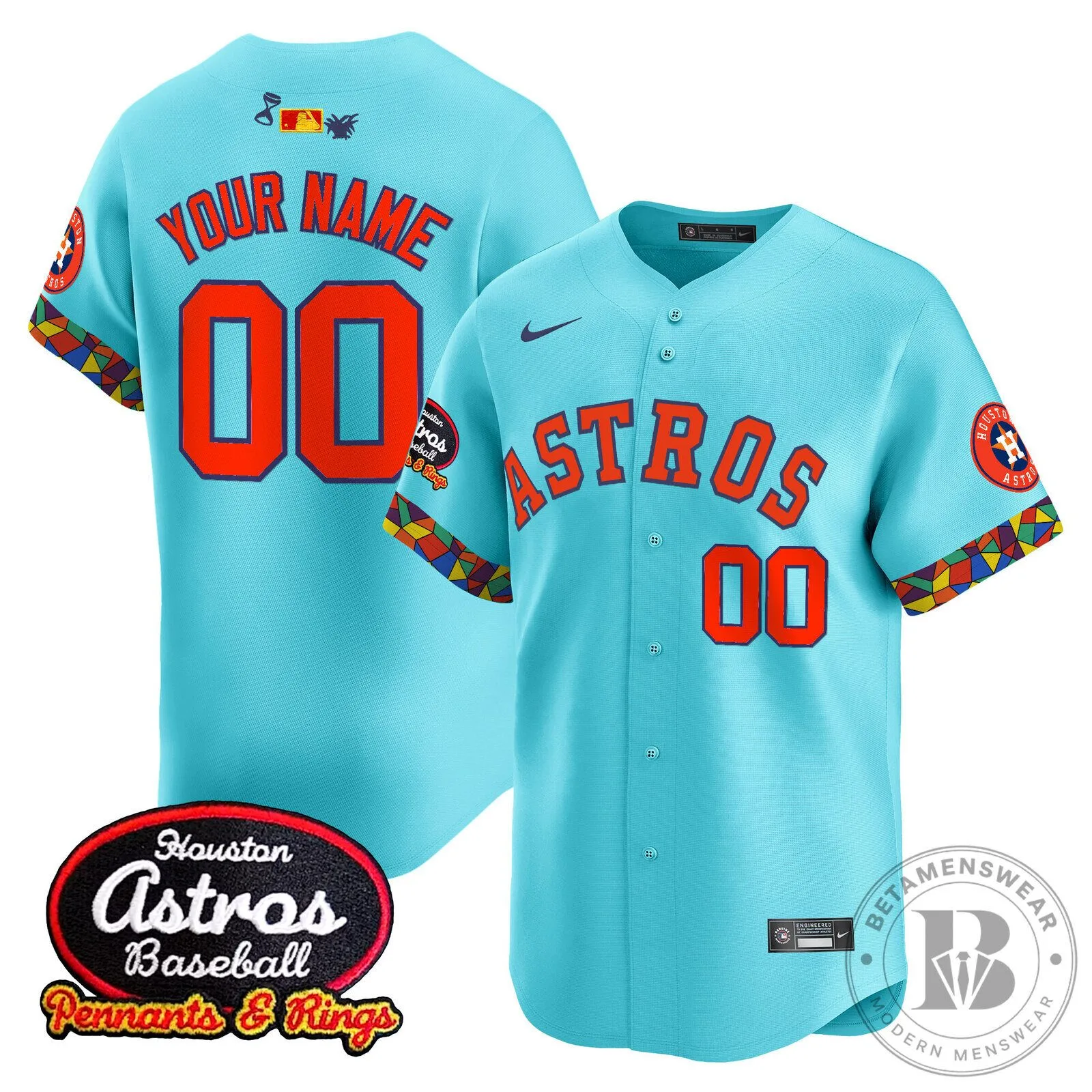Houston Astros El Tiempo Cantina Vapor Premier Limited Custom Baseball Jersey