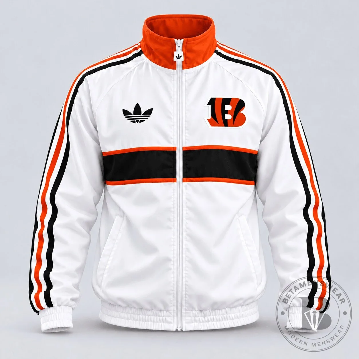 Cincinnati Bengals Vintage Heritage Triple Stripe Full-Zip Track Jacket