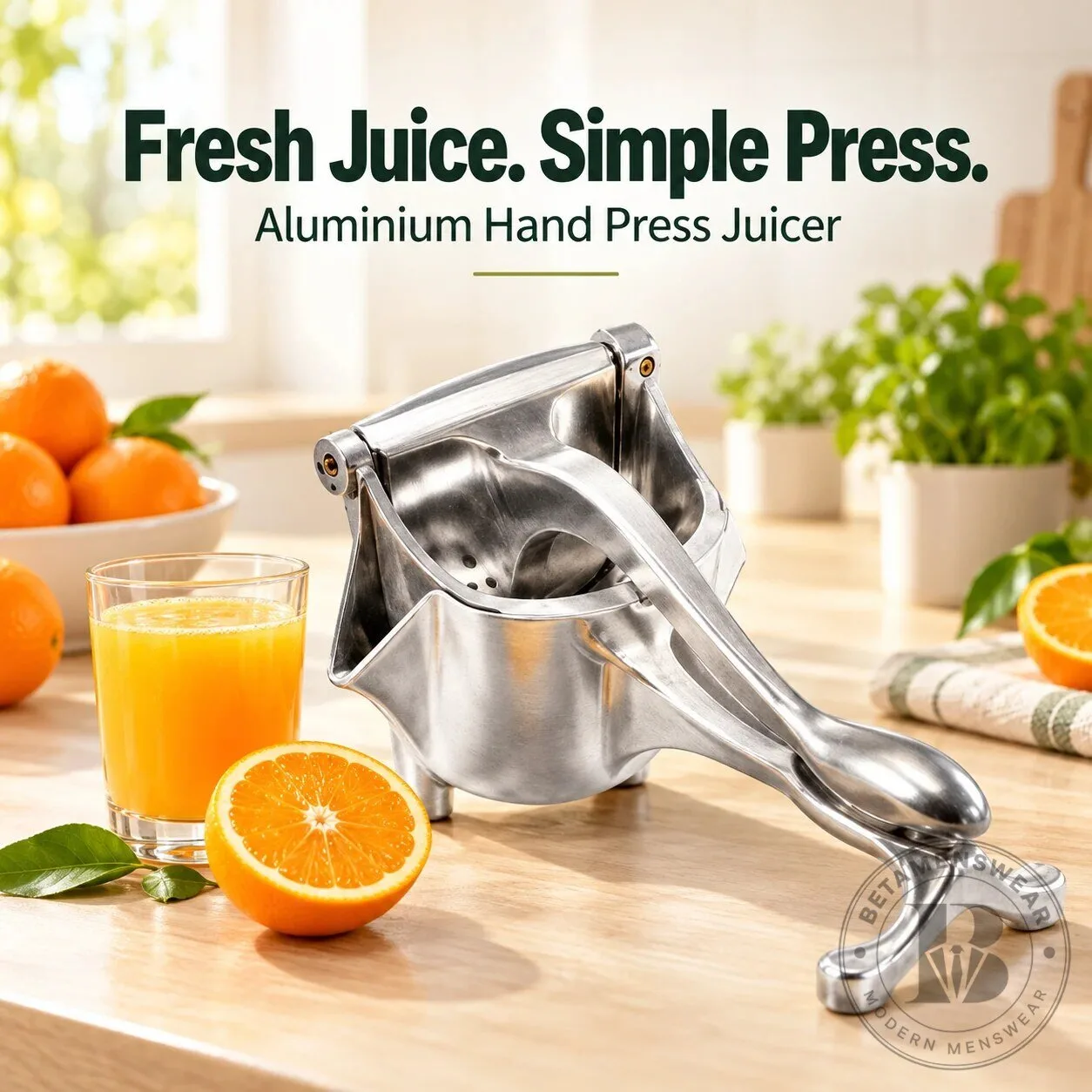 Aluminum Hand Press Fruit Juicer for Fresh Orange Juice
