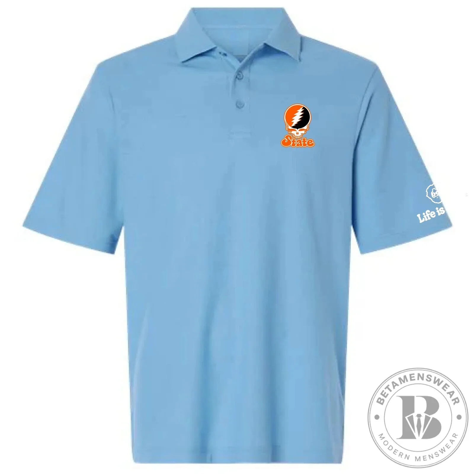 Oklahoma State University Grateful Dead Steal Your Face Polo Shirt