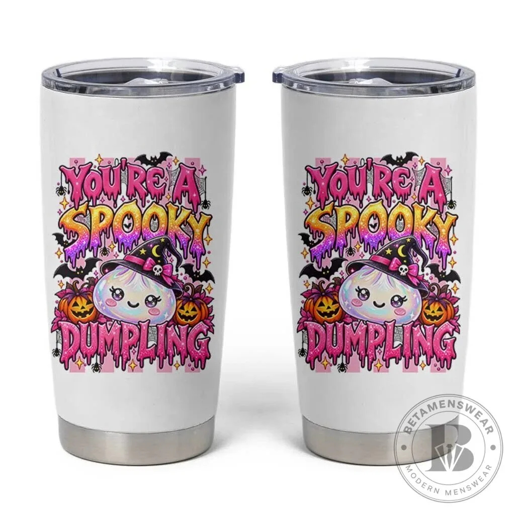 You're A Spooky Dumpling Halloween Kawaii Witch Hat Dim Sum Tumbler