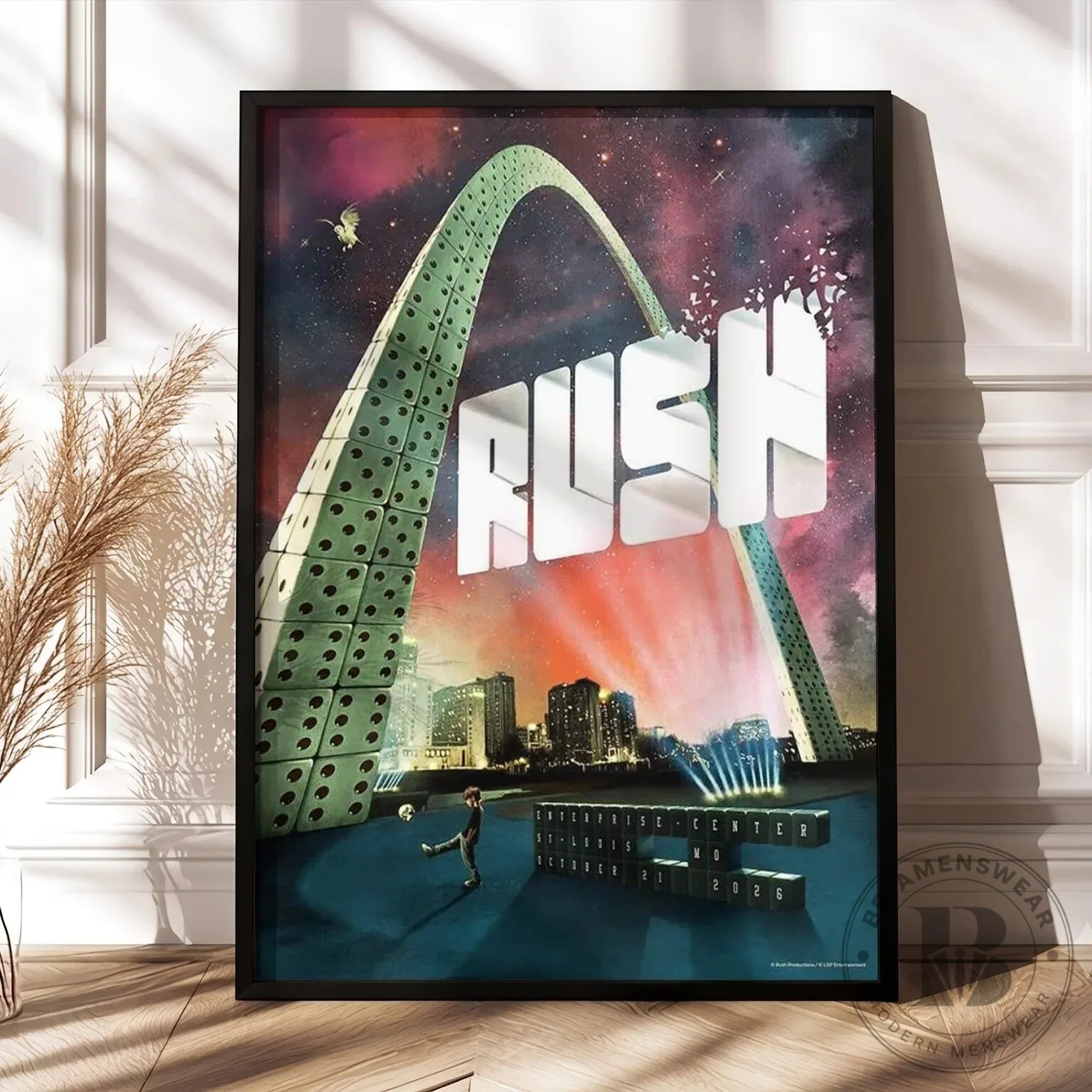 Rush St. Louis Missouri Enterprise Center October 21 2026 Concert Poster