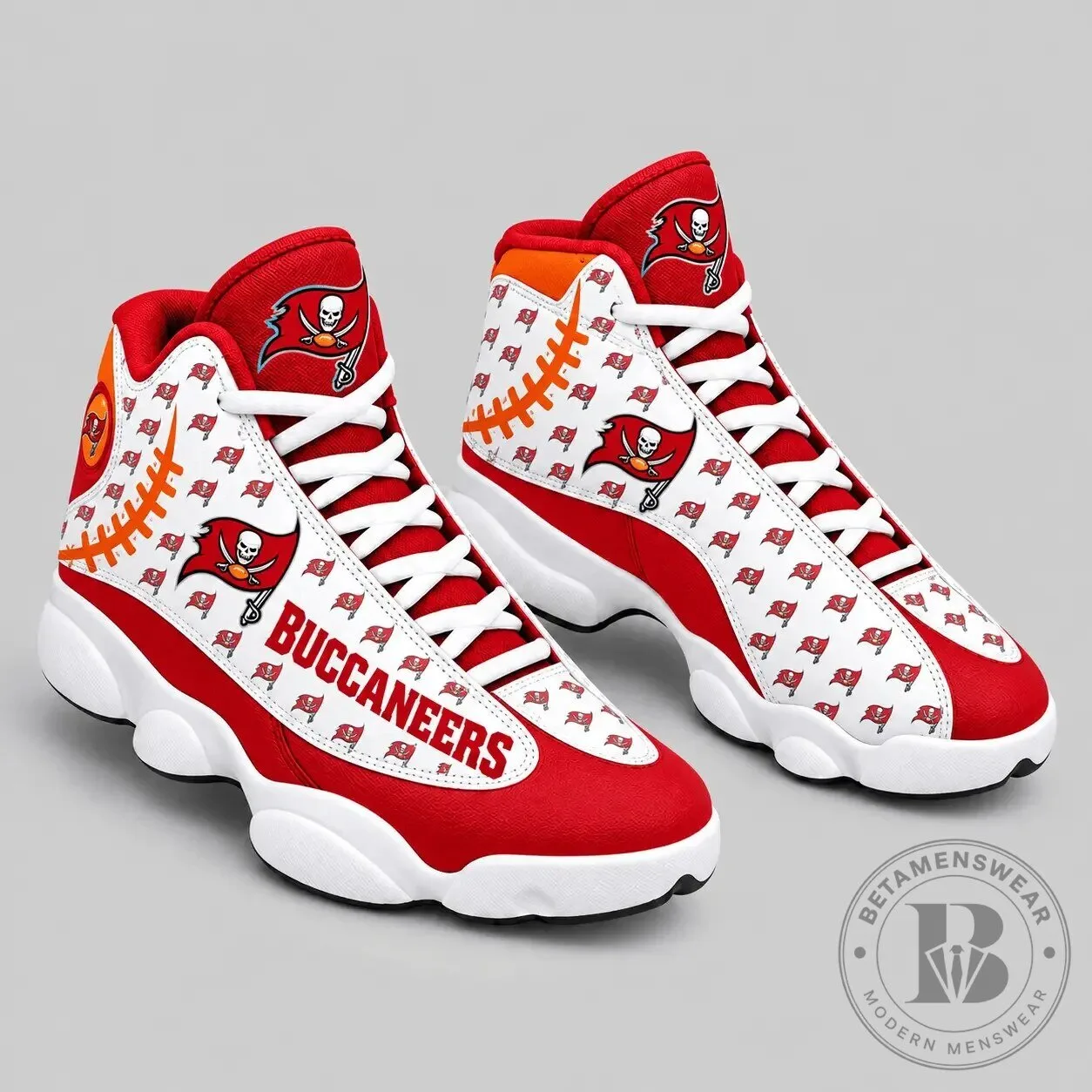 Tampa Bay Buccaneers NFL Team Logo Pattern High Top Sneakers