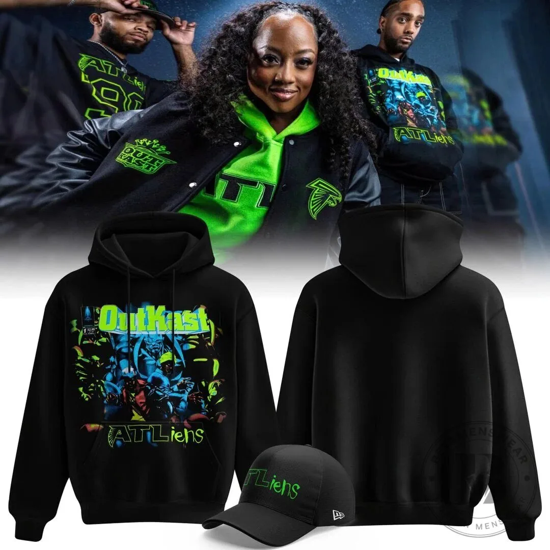 Black Hoodie featuring OutKast's ATLiens Album Cover Art
