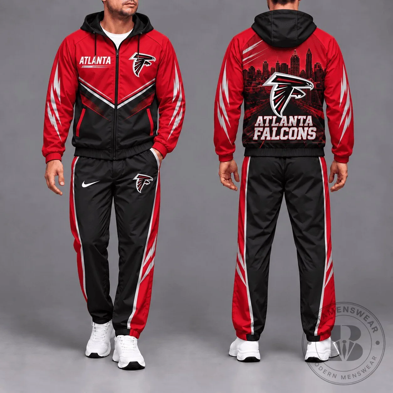 Atlanta Falcons Football Team Game Day Hoodie Tracksuit Set