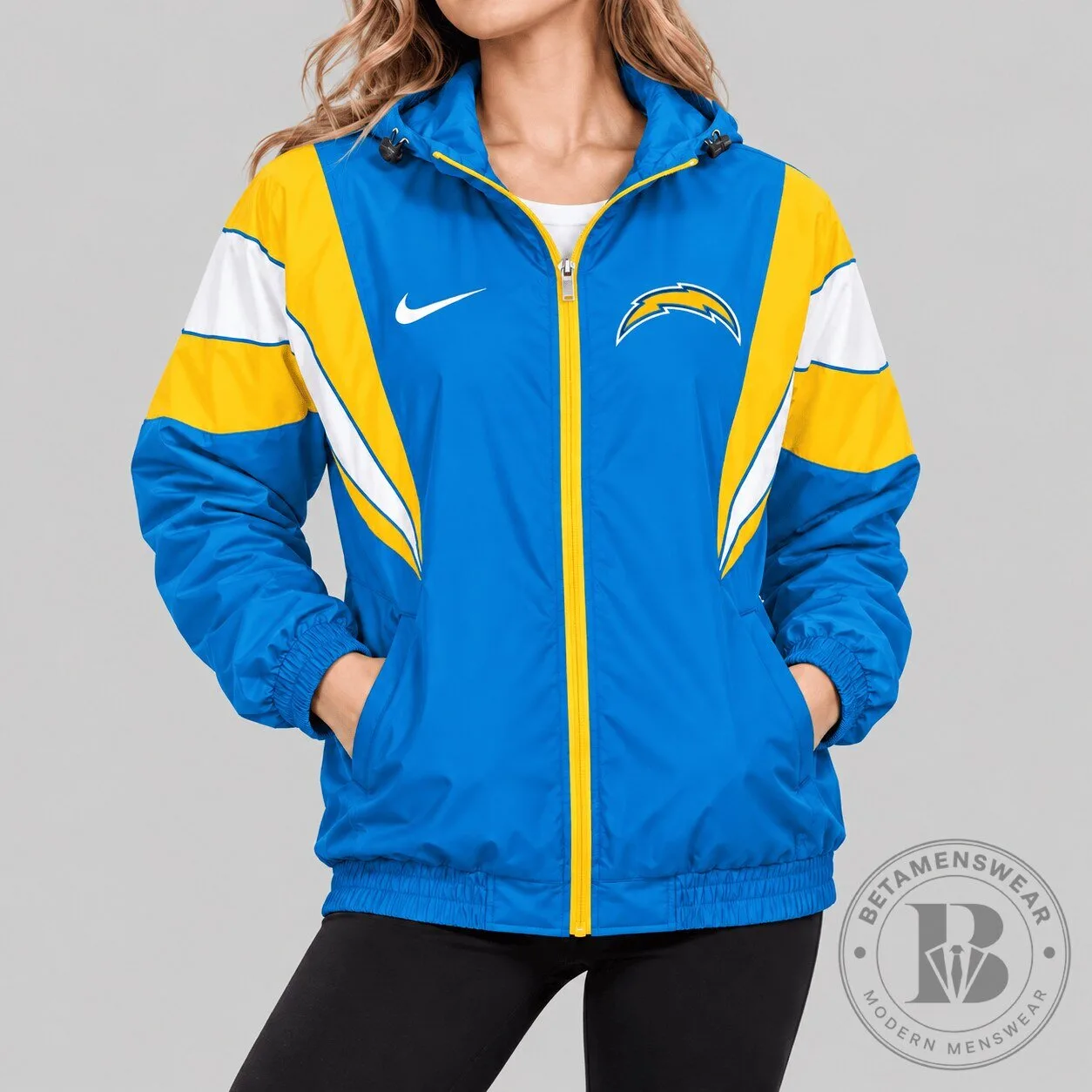 Los Angeles Chargers National Football League Color Block Windbreaker Jacket