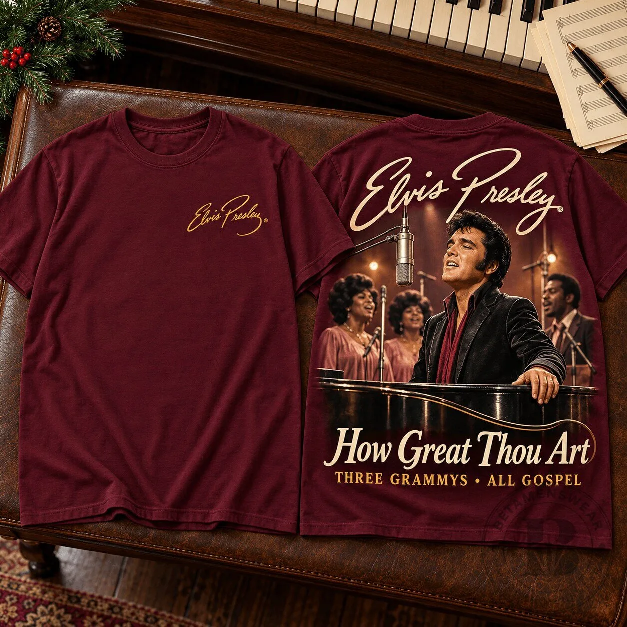 Elvis Presley How Great Thou Art Gospel Music Fan T-Shirt