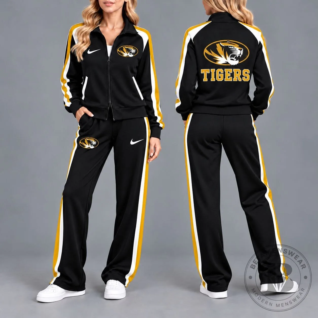 Missouri Tigers NCAA College Sports Team Full Zip Tracksuit Jacket
