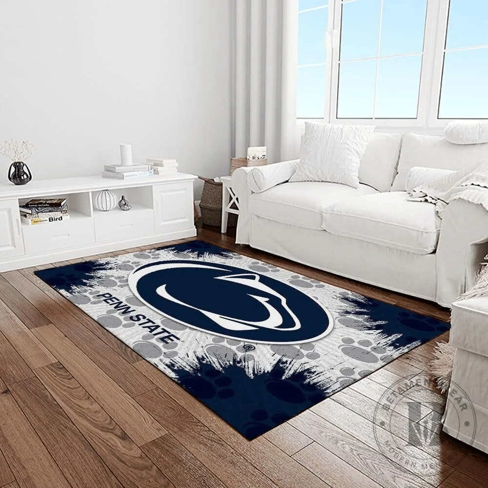 Penn State Nittany Lions College Sport Team Logo Rectangle Area Rug
