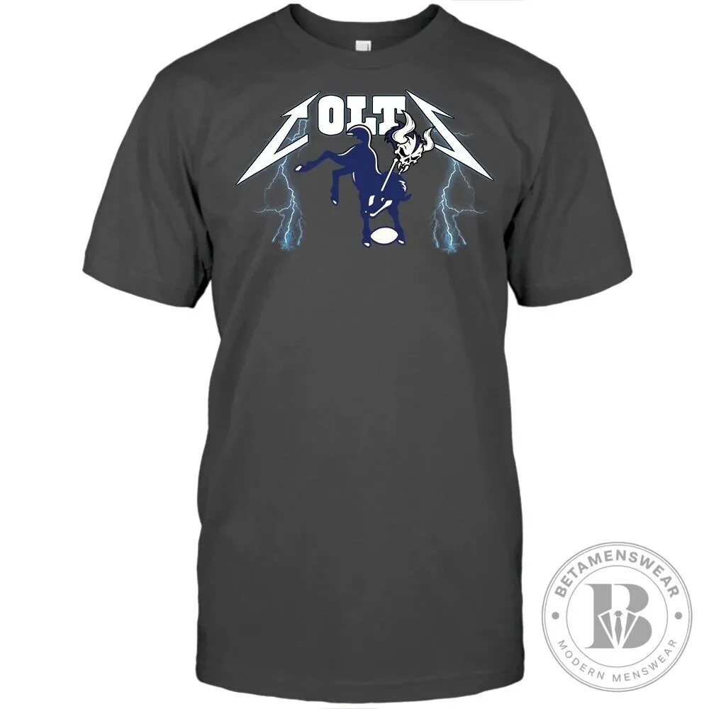 Indianapolis Colts Metallica Ride The Lightning Football Fan T-Shirt